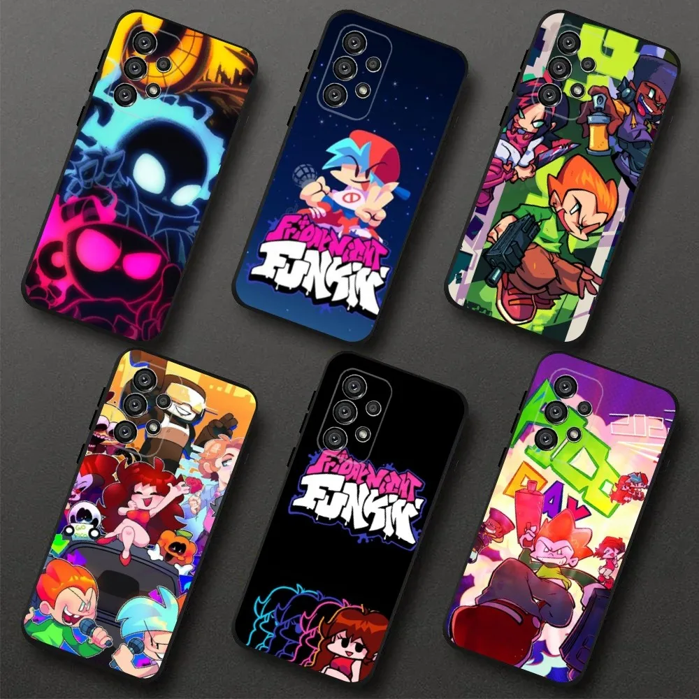 Чехол для телефона Friday N-Night Funkin для Samsung Galaxy A20, A21s, A22, A31, A32, A52, A53, A72, 73, A80, A91 Мягкий черный чехол