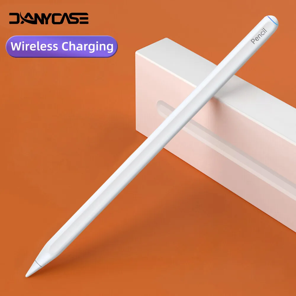 For iPad Pencil Stylus with Wireless Charging for 2018-2023 iPad Pro 11 12.9 Air 4 Air 5 10.9 Mini 6 Palm Rejection Stylus Pen