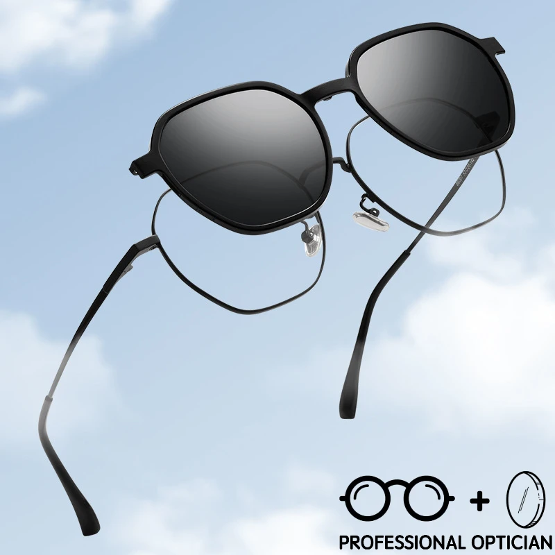 

Солнцезащитные очки с магнитным клипсой, очки по рецепту, Lentes Multifocales Progresivos Hombre, очки для близорукости, настоящий уровень), Европа Lentes 안경