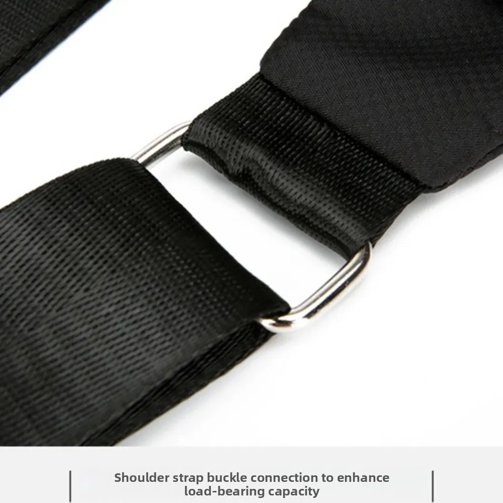 

Waterproof Men Crossbody Bag Phone Pouch Large Capacity Student Shoulder Bag Oxford Cloth Black Messenger Bag School Office