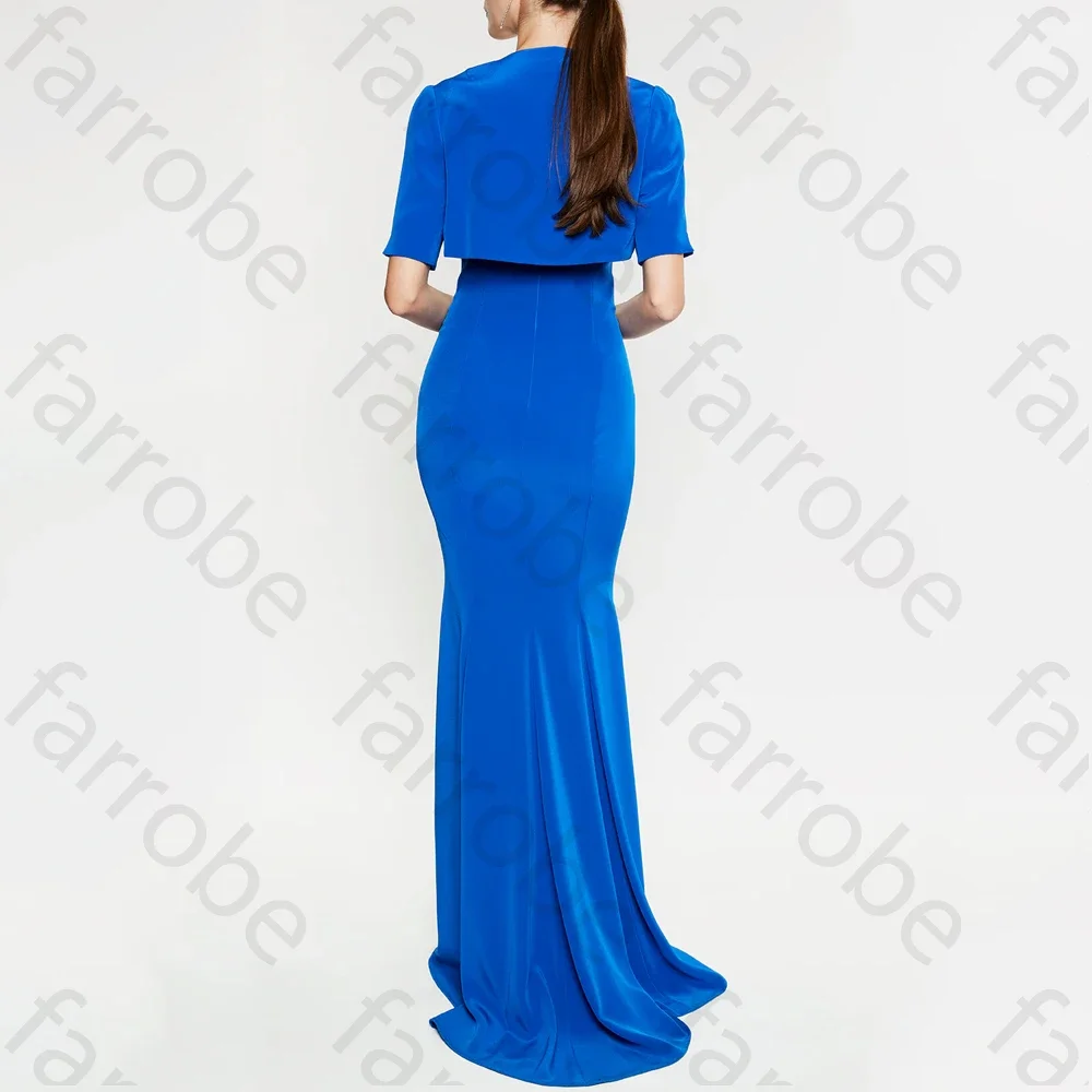 فستان أنيق مخصص برقبة على شكل حرف V وأكمام قصيرة على شكل حرف a فساتين سهرة رسمية رائعة عالية الجودة للحفلات الراقصة للنساء