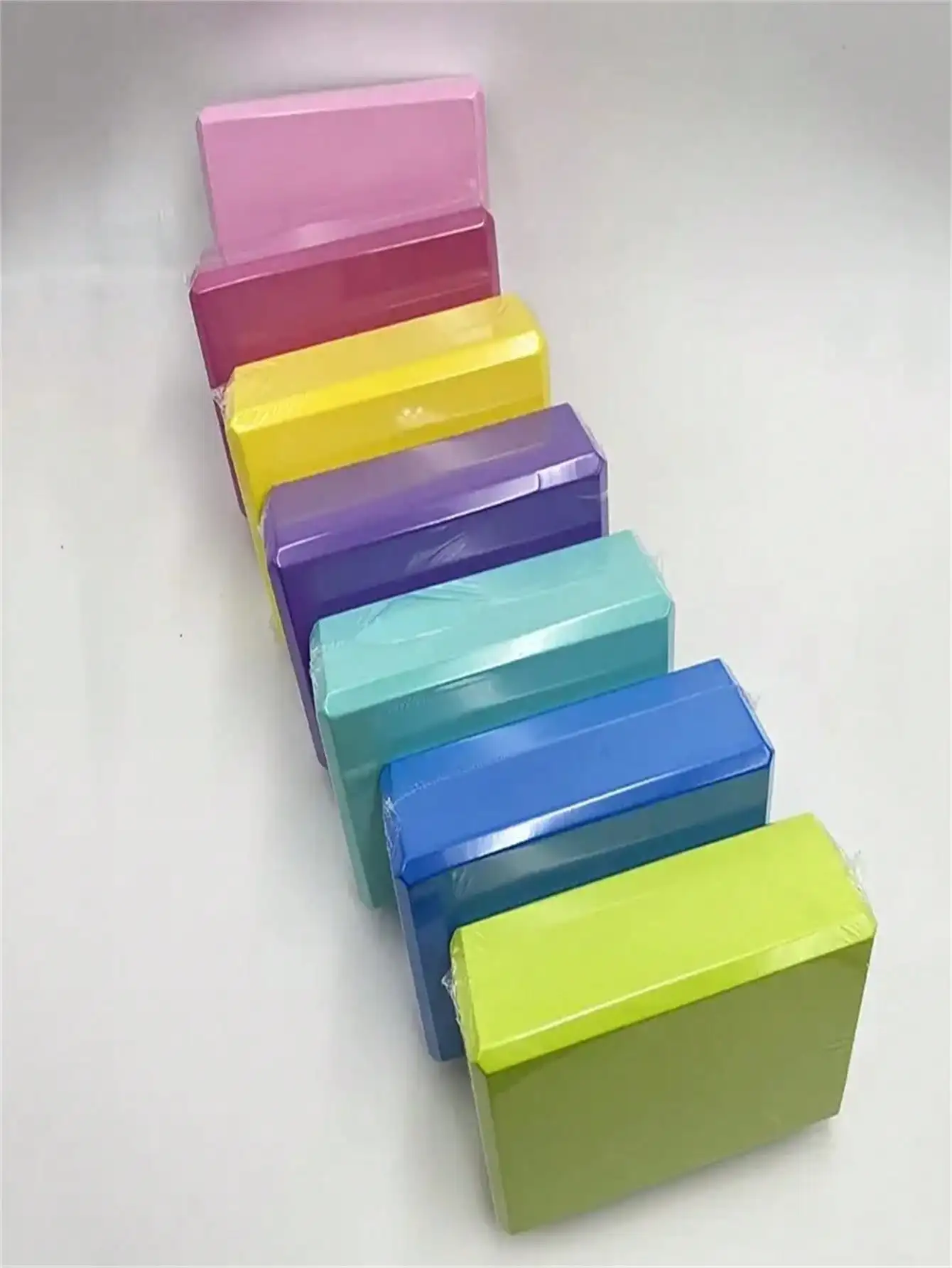 1 Black High-Density Eva Foam Yoga Block - Solid Support Block Suitable for Fitness, Dance Stretching, and Pilates - Individually Packaged