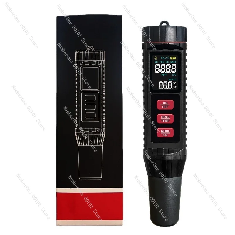 7-in-1 TDS Water Quality Tester Pen, Portable Digital PH EC Temp Meter, Home Drinking Water Test Kit High Accuracy