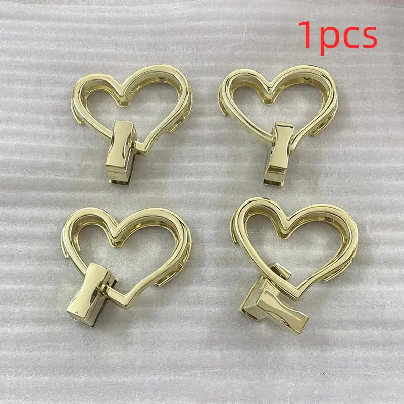 Handbag Purse Closure Toggle Latch Buckles DIY Bag Hardware Bag Accessories Double Heart Clasp Buckles Twist Locks For Handbag
