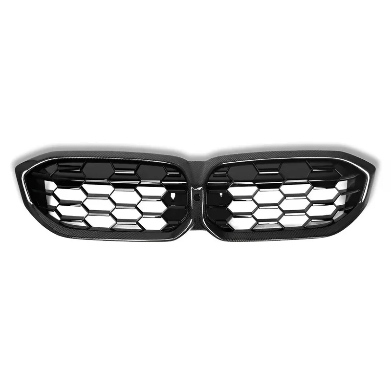 Dry carbon fiber diamond style single slat double slat front grille suitable for BMW G20 G28 3 Series LCI2023+