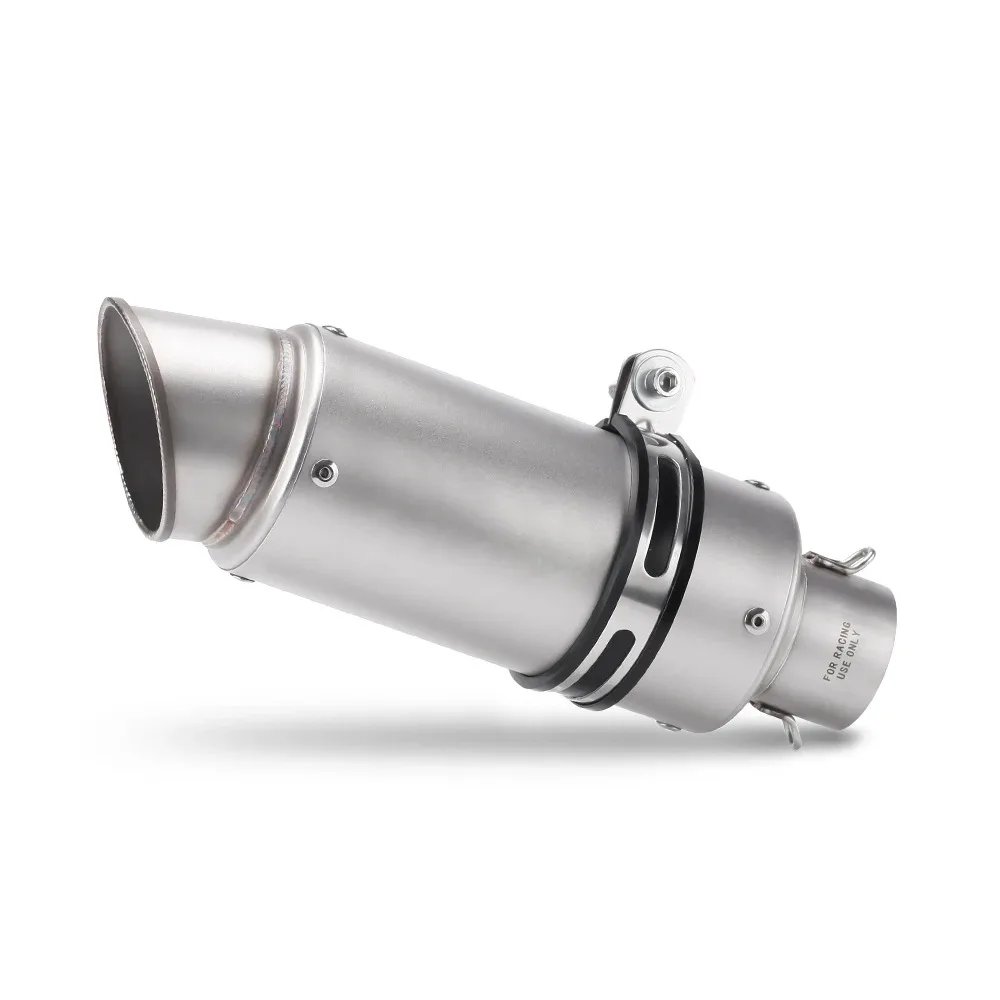 Universal, 51mm exhaust muffler for motorcycles, dirt bike, atv, removable, db killer, exhaust tips, stainless steel
