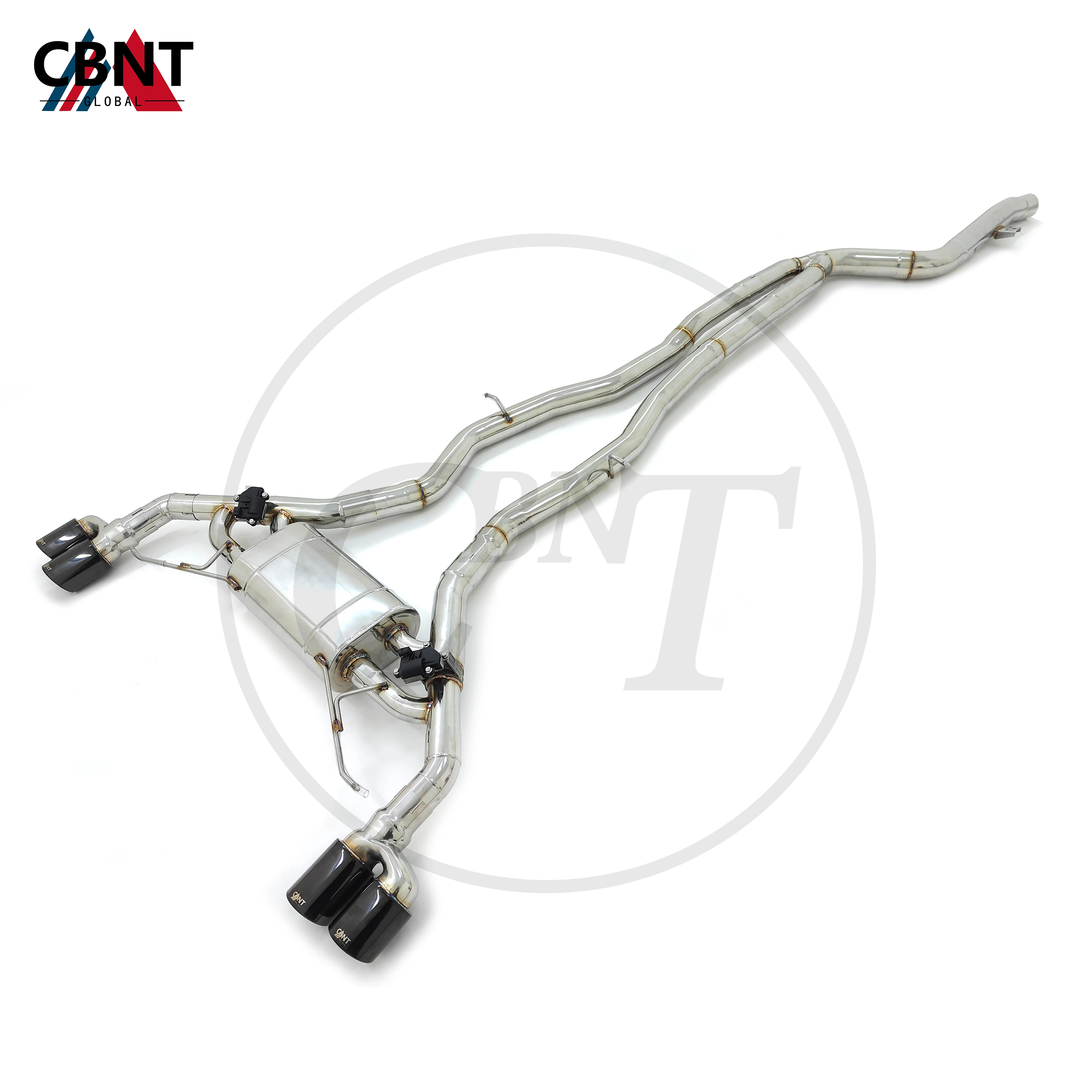 

CBNT Exhaust-pipe Catback with Valve Muffler SS304 Valved Tuning Exhaust System for BMW X3 X4 G01 G02 M40i B58 3.0T 2019-2023