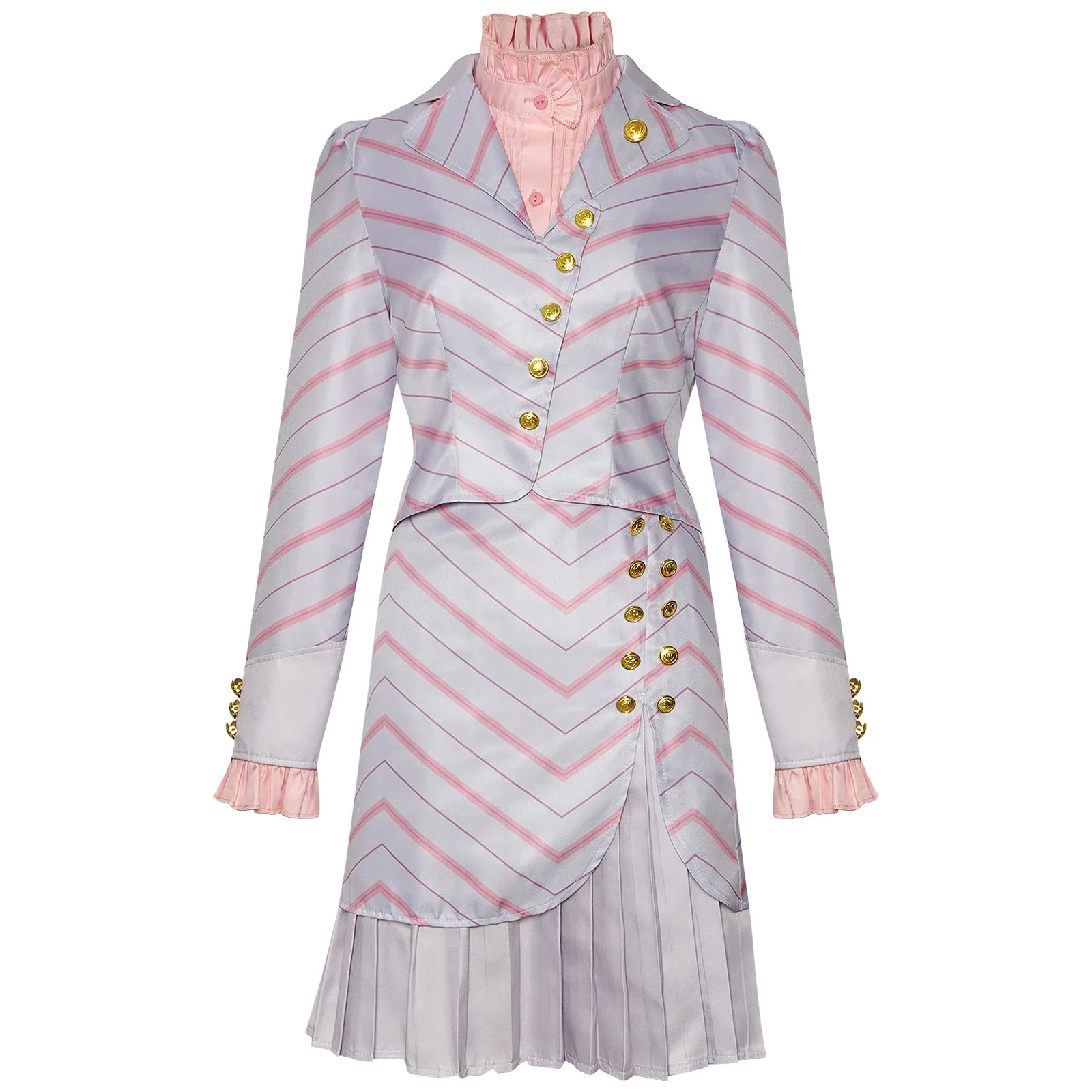 فيلم Glinda Elphaba تأثيري حلي الساحرات الشريرة موحدة شارة قبعة مجموعة كاملة الدعاوى هالوين كرنفال ملابس للحفلات للنساء