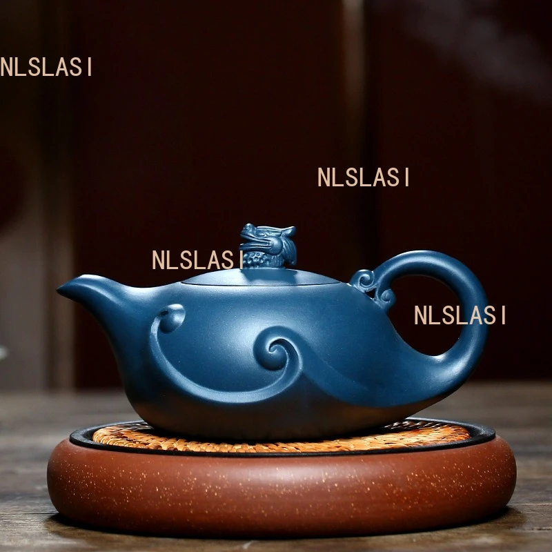 

410 мл китайский Yixing ручной работы чайник фиолетовый глиняный фильтр чайник косметический чайник необработанная руда бутик чайный сервиз ручной работы аксессуары