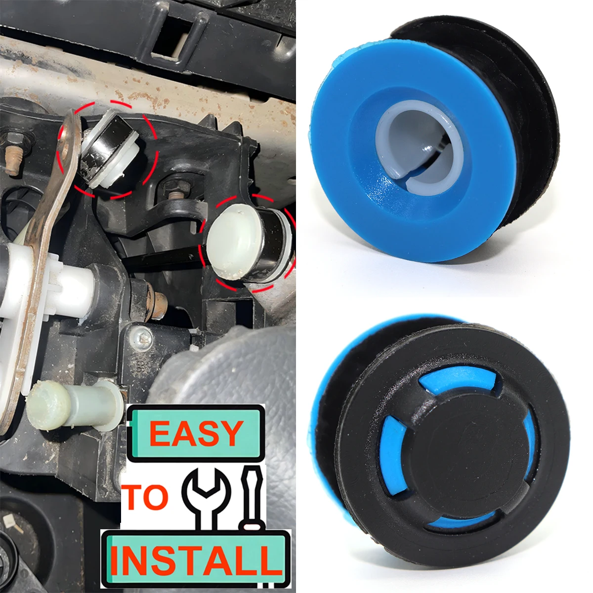 Unique Design Manual Gear Shift Selector Lever Linkage Cable Bushing Kit For Peugeot 206 207 208 307 407 Partner Expert 807