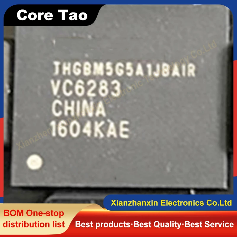 1pcs/lot THGBM5G5A1JBAIR THGBM5G5A1 BGA153 EMMC4GB 4.5 LCD TV repair memory chip in stock