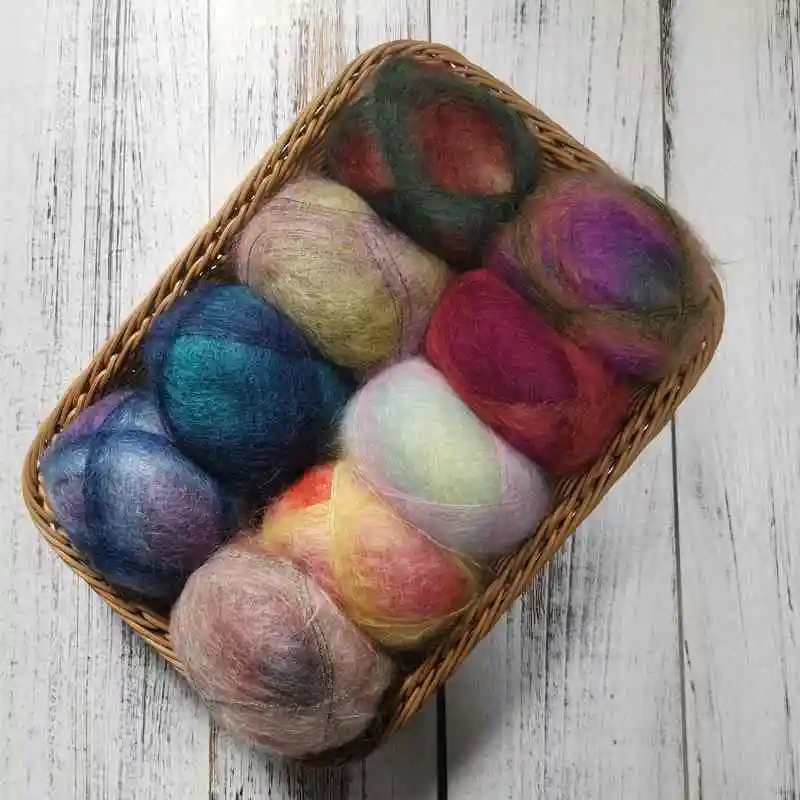 

Lotus Kobo imported wool Japan RICHMORE segment dyed baby horse sea pony hair 20g/group/200m