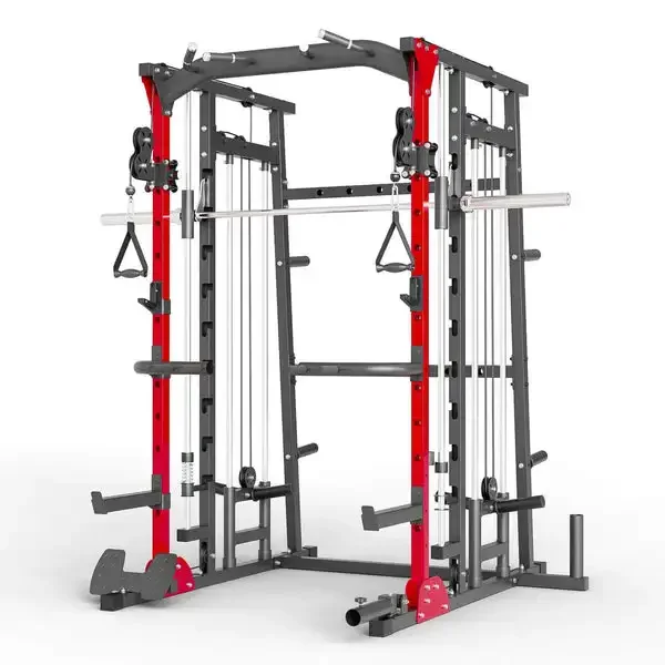 Comprehensive fitness equipment multi functional power rack Smith machine incline chest press with press bench weight lifting