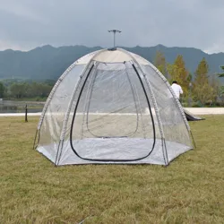 Bubble Clear PVC Dome Tent for Outdoor Dining Igloo Courtyard Starry Clear Bubble Large Doors Lawns, Gardens, Backyards