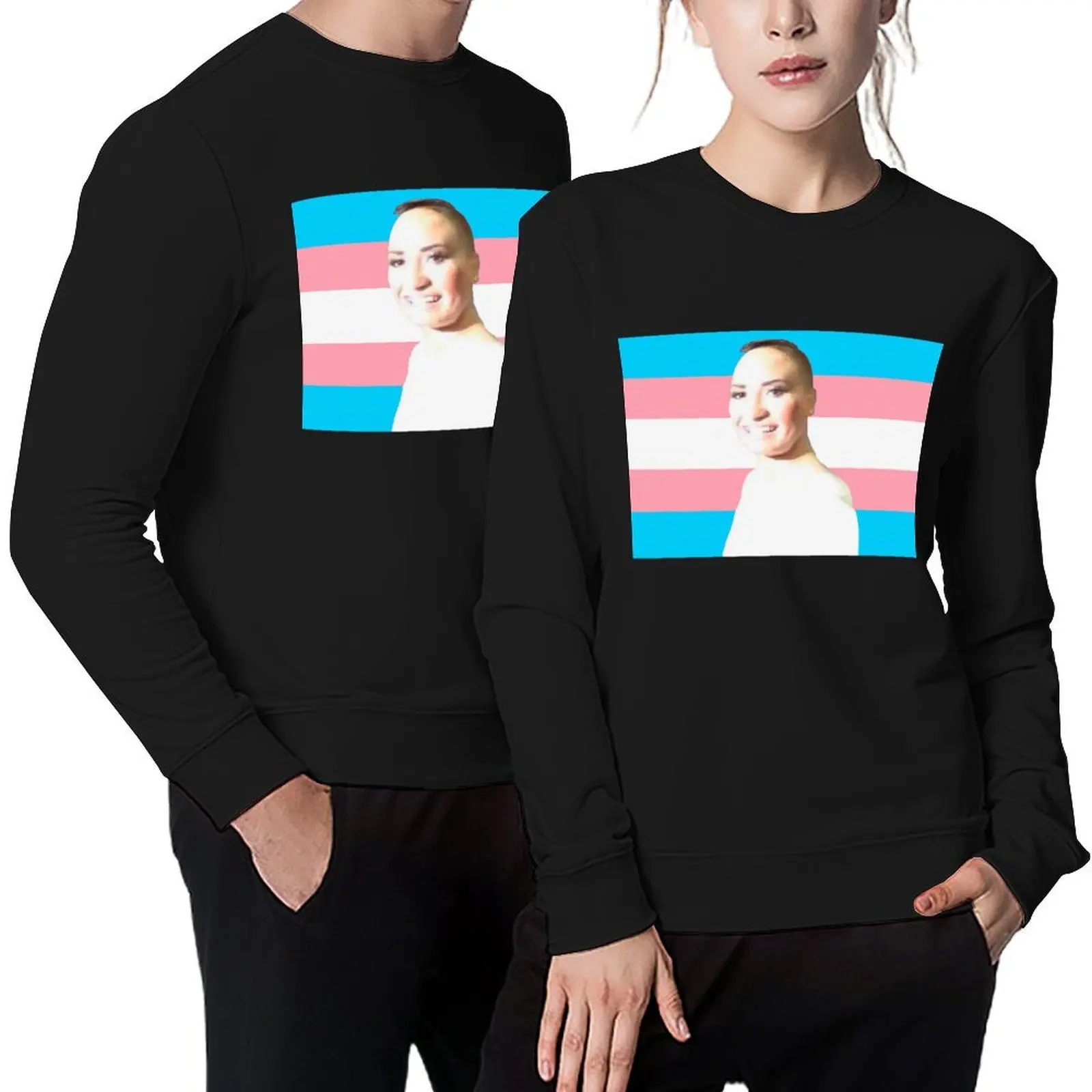 

Trans Pride - Poot Lovato Pullover men clothing autumn men's sweat-shirt set blouse men sweatshirt