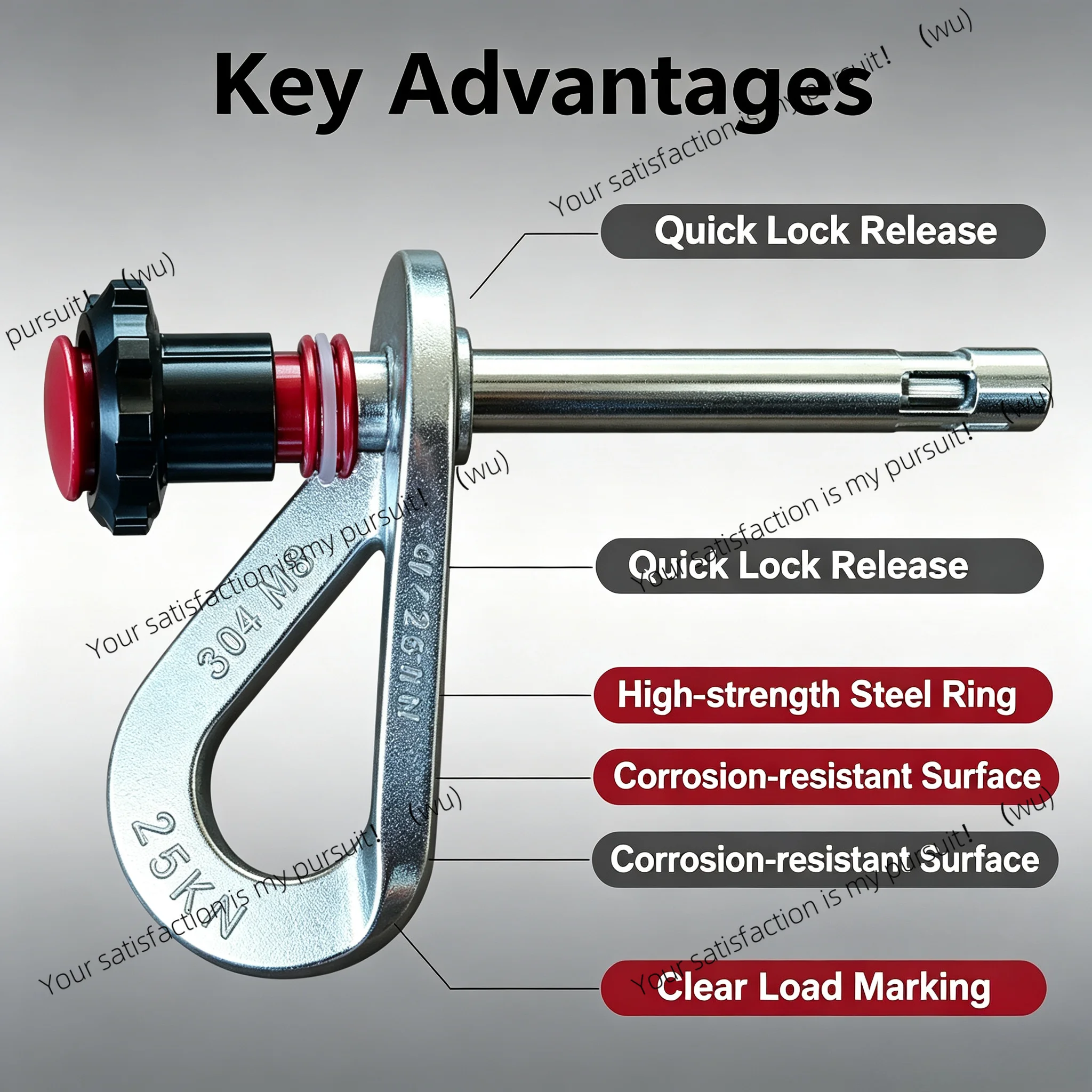 M8 304 Stainless Steel Detachable Expansion Anchor Bolt, Heavy Duty Climbing Frame Anchor Nail, Outdoor Wall Construction