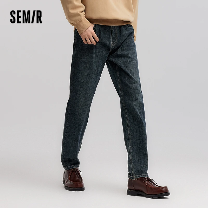 Semir jean hommes printemps modèle Vintage en détresse jambe droite trajet basique polyvalent décont