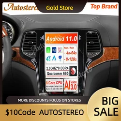 8+256 G6 Android 11 For JEEP Grand Cherokee 2010-2020 Tesla style Car GPS Navigation Head Unit Multimedia Player Auto Radio Tape