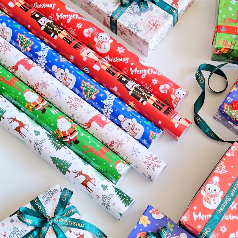 1/5/10pcs Christmas Gift Wrapping Paper Multipurpose Portability Gift Packaging Paper Party Wedding Gift Wrapping Decor Papers