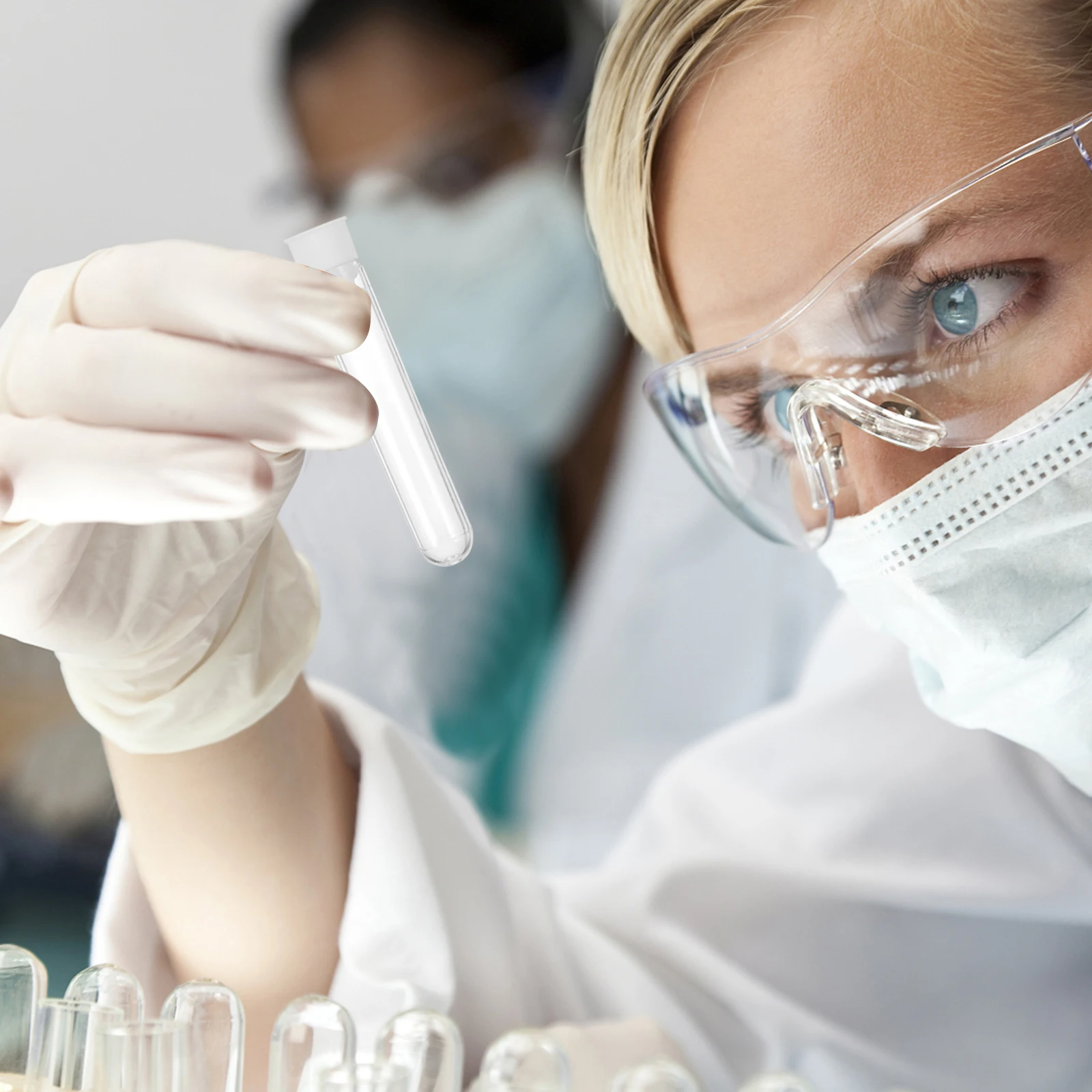 

100 Pcs Plastic Test Tube Tubes with Cap Lotion Bottle Containers Glass Travel Size