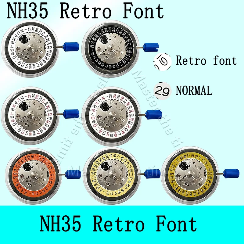 japan-nh35-automatic-mechanical-movement-retro-font：24-jewels-high-accuracy-date-at-3-00-–-mod-watch-replacement