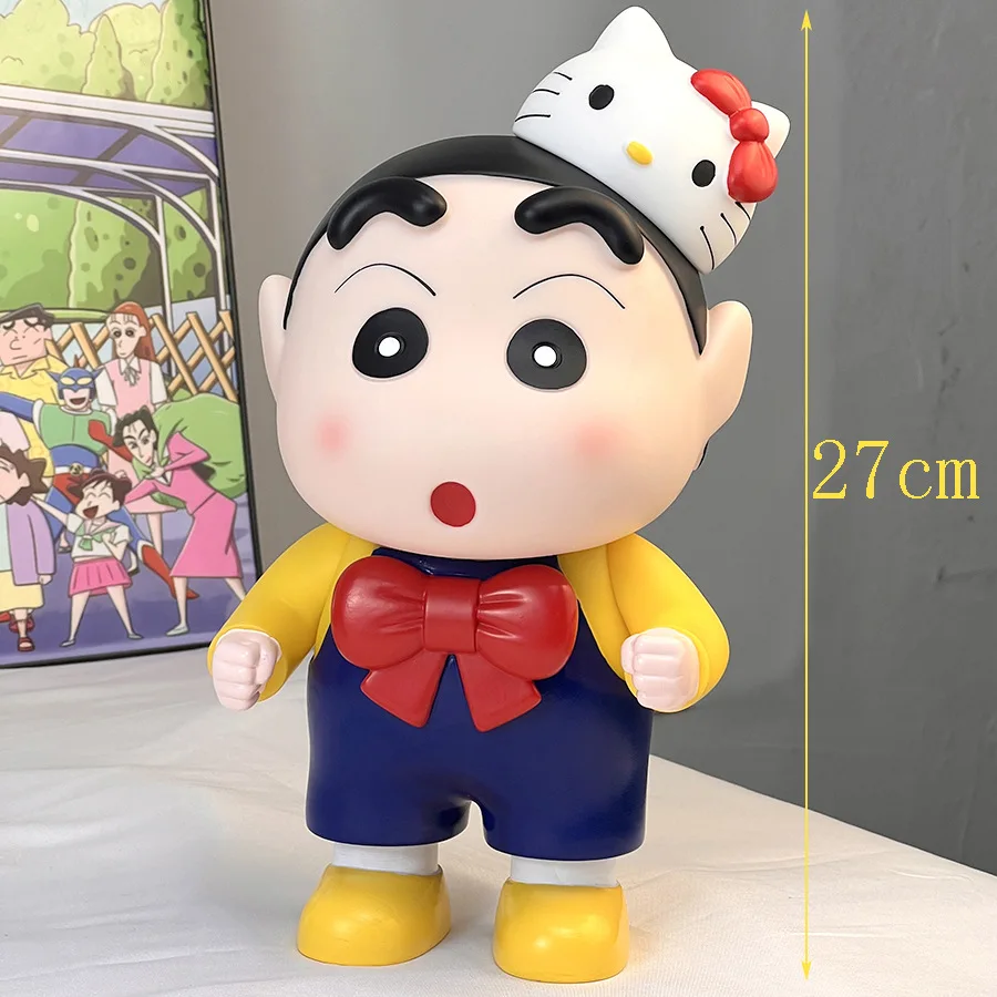 Cartoon Crayon Shin-chan Figurine Cute Version Creative Piggy Bank Savings Bank Desktop Ornament Kids Students Birthday Gift