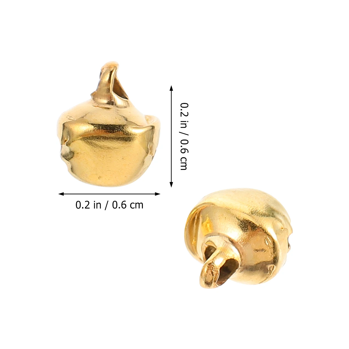 

600pcs Mini Bell Accessories for Necklace Decoration Christmas Craft Jingle Bells DIY Jewelry Bulk Lightweight Metal