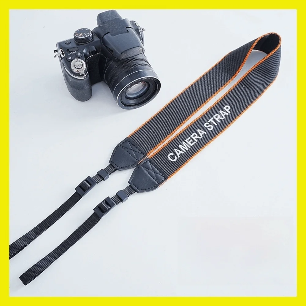 Anti-slip Leather Camera Shoulder Strap 3.8cm Wide Adjustable Micro Single Strap for Canon G7x Nikon Fujifilm Sony Zv-1