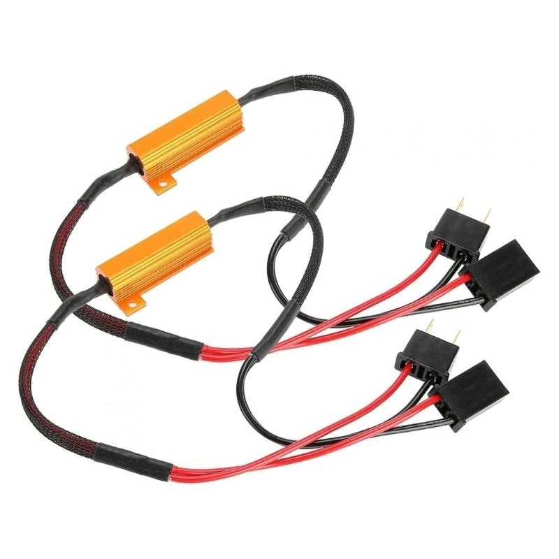 Universal Vehicle LED Decoders Resistor Harness Automotive Lighting Stability Resistor Anti Flicker Module for Vehicle