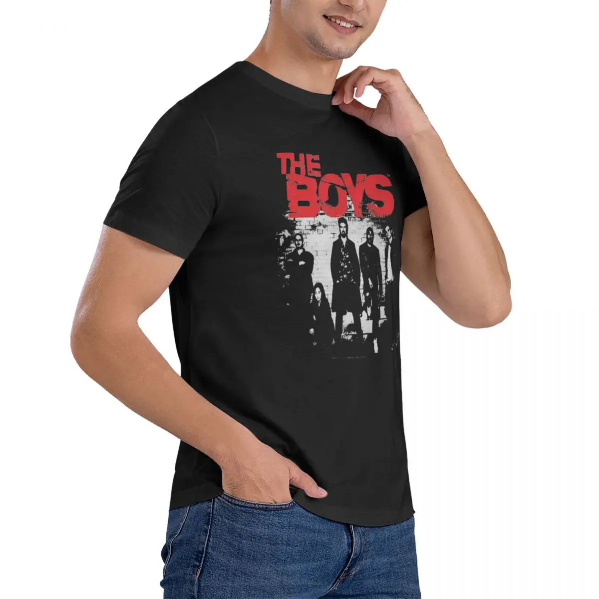 Men The Homelander The Boys Season 4 The Boyz Vintage T Shirts Cotton Top Tees Summer Short-Sleeve O-Neck Tee Shirt New Arrival