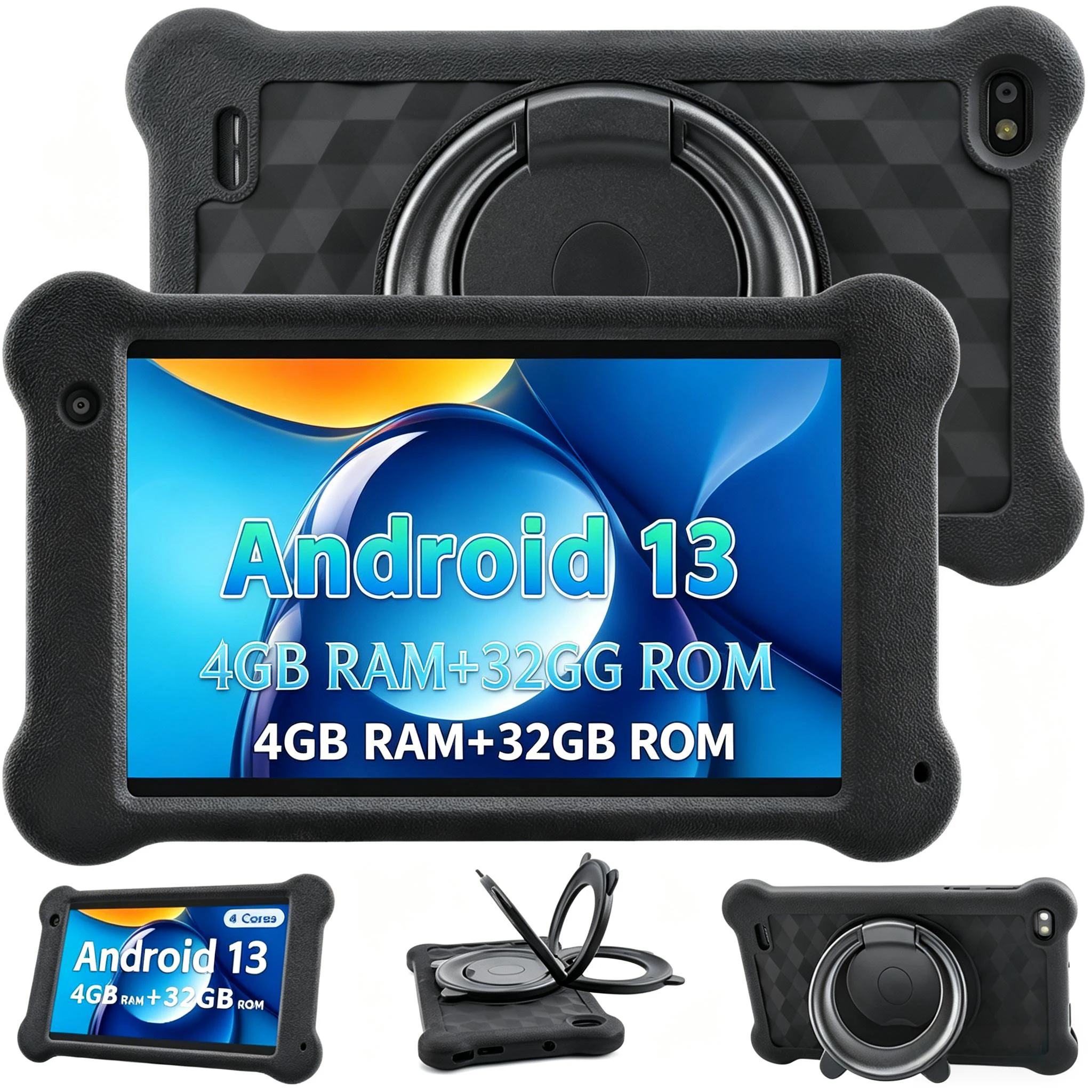 

Paitanry Android 13 Tablet 7 Inch HD IPS Touch Screen Quad Core 4GB RAM 32GB ROM WiFi Bluetooth Dual Cameras Budget Cheap Tablet