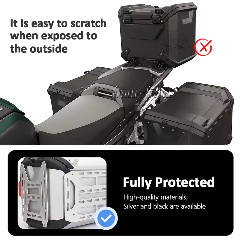 

Motorcycle Top Box Rear Luggage Case Aluminum Trunk Tail Box Protective Cover For BMW R1300GS Adventure R1300 R 1300 GS ADV