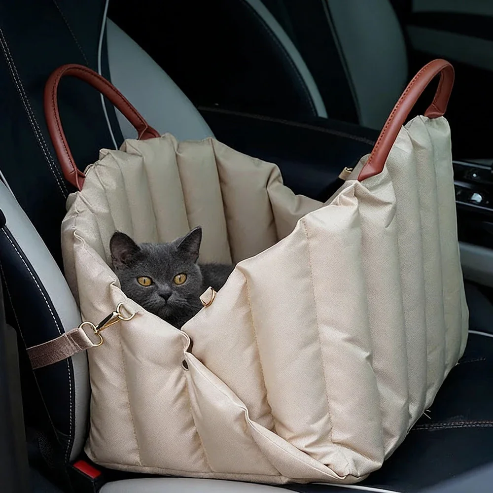 Luxury Pet Handbag Dog Bag Is Portable and Comfortable for Travel Winter Warm Removable Portable Outdoor Travel Safety Seat Bag