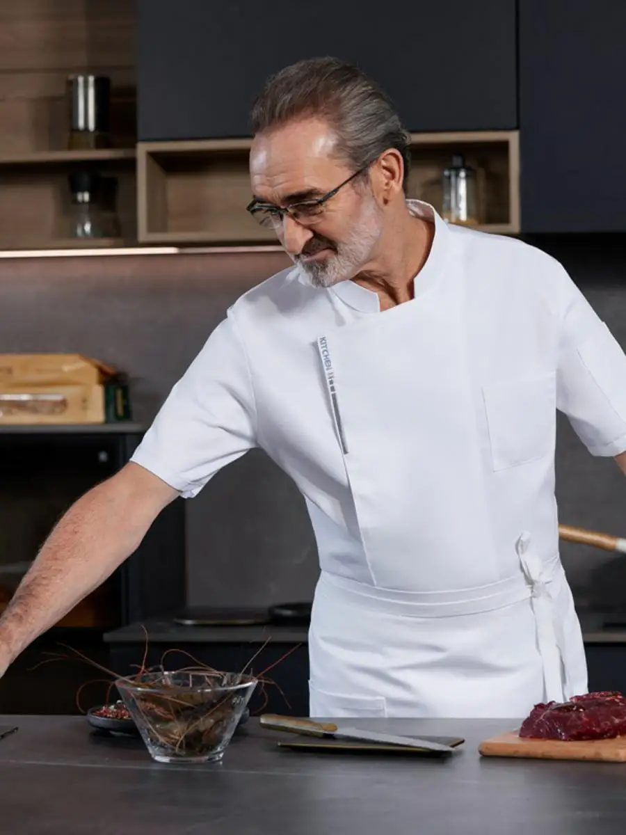 

Men's ort Sve Chef Work orm Spring Summer Kitchen Apparel Moisture ng School orm Sle Casual Workwear