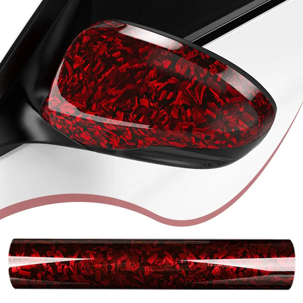 ألياف الكربون فيلم لامع أسود جسم السيارة فيلم مزورة ألياف الكربون الفينيل التفاف فيلم ذاتية اللصق ملصق لاصق لامع ورائع للوصول إلى السيارة V8Q5