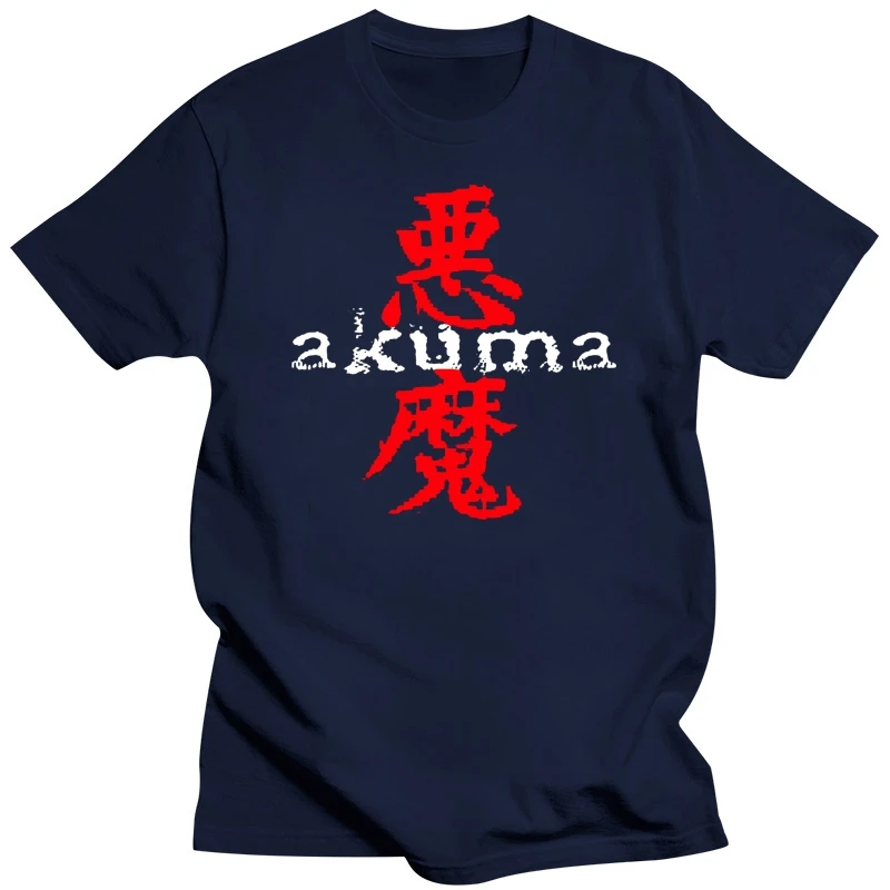 New Great Demon AKUMA GOUKI Kanji Logo Men Black T-Shirt Size S To 2XL T Shirt Discount 100 % Cotton T Shirt for Men