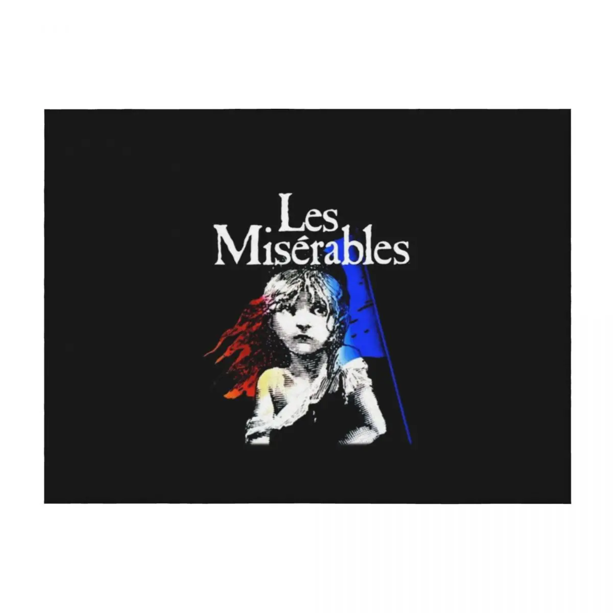 

Les Miserables ( black ) Throw Blanket Loose Beach Single blankets ands Blankets