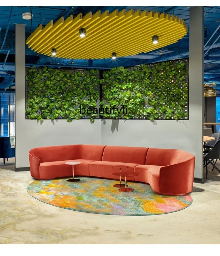 YH8  Modern office leisure sofa personalized creative  hotel lobby lounge area reception living room special-shaped combination