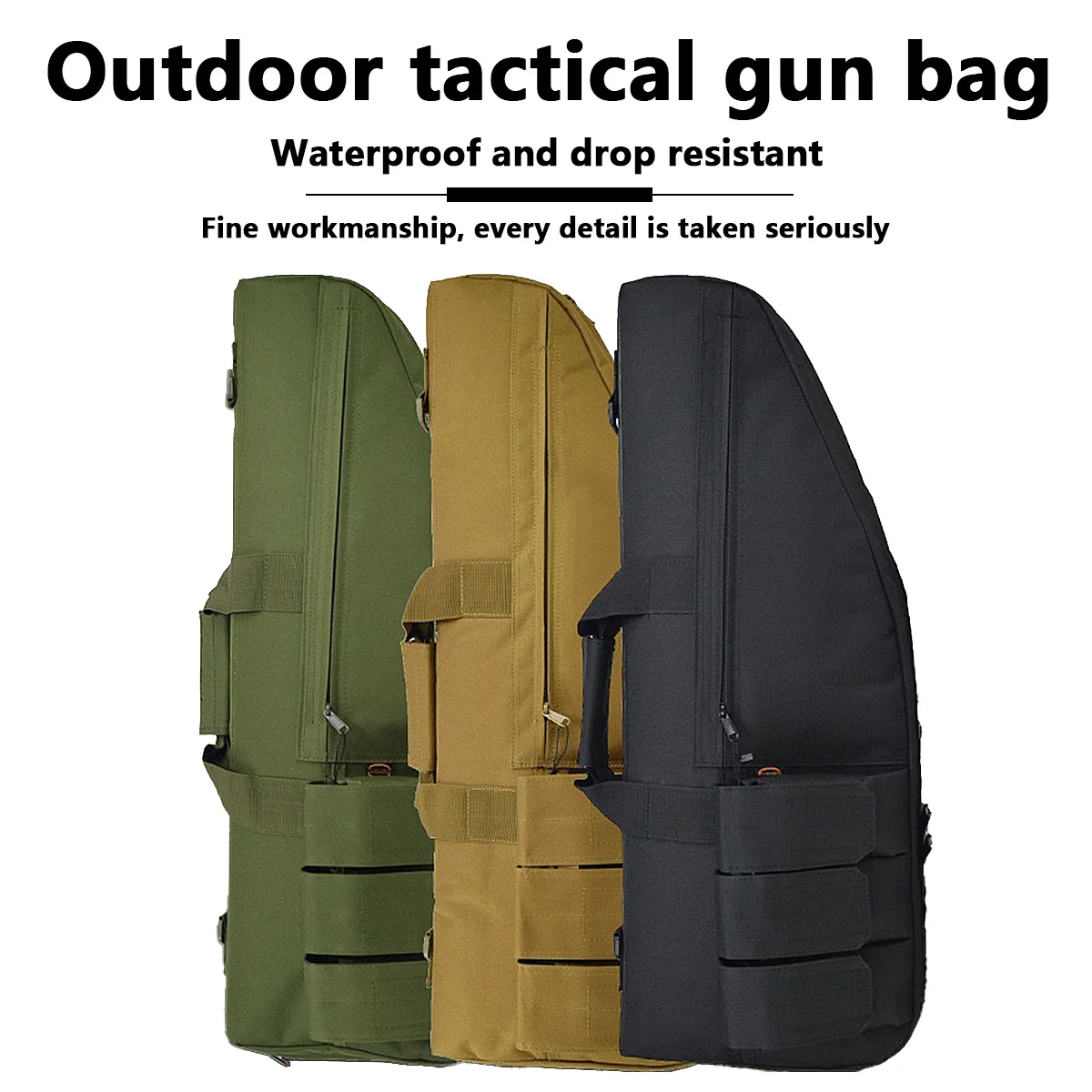 Tactical Outdoor Hunting Rifle Gun Bags 70cm 98cm 118cm Heavy Duty Rifle Shotgun Carry Case Shoulder Bag CS Rifle Gun Holster