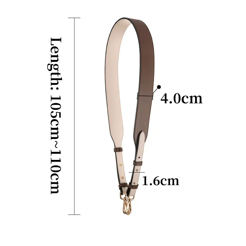 TINBERON Luxury Handbag Shoulder Strap High Quality Leather Shoulder Bag Strap Adjustable Crossbody Shoulder Straps Accessories