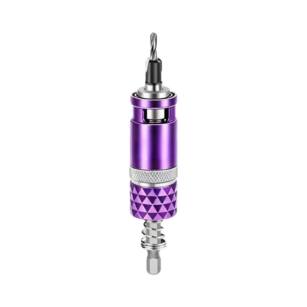 Adjustable For Semi Auto Countersink Drill Bit 6.35mm Hex Shank 90 Degree For Woodworking Screw Hole Drilling Tool
