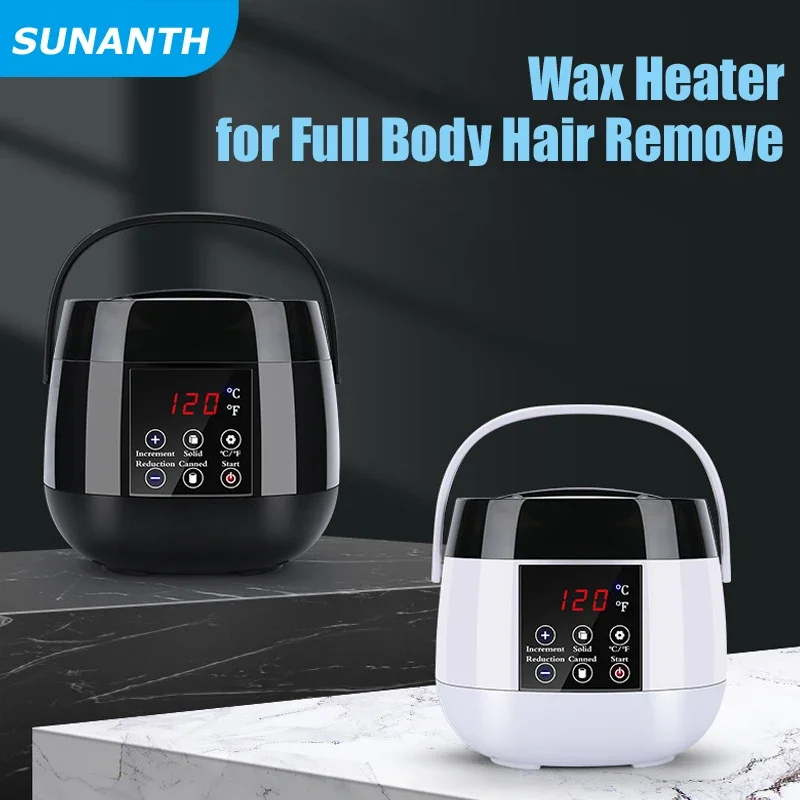 200ml/500ml Hair Removal Wax Melting Heater Machine with LCD Temperature Display Depilatory Warmer Pot for Waxing kit