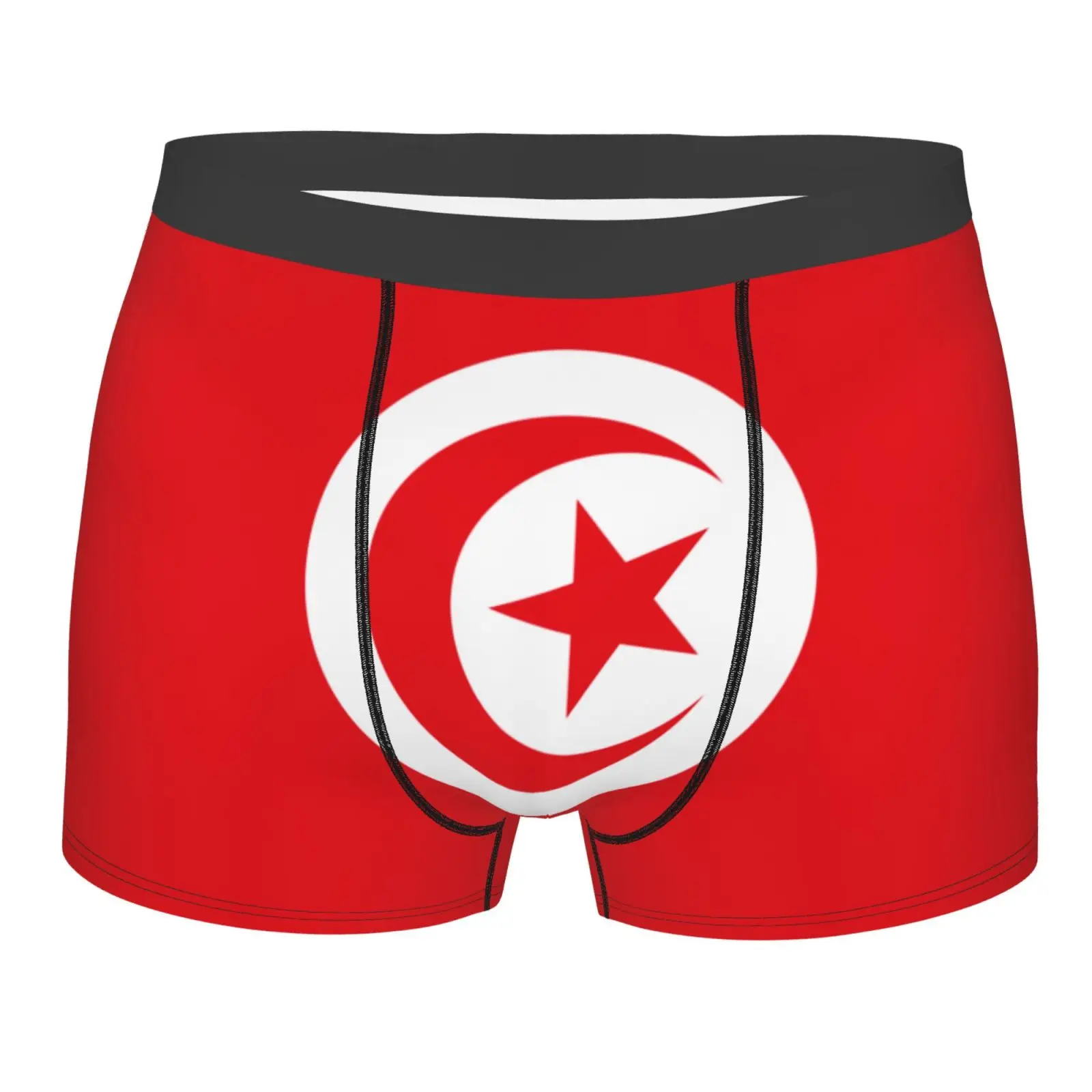 Flag of Tunisia Pattern Men's Underwear Healthy Soft Comfortable High-Quality Men's Briefs Stylish Trendy Casual Sports Panties
