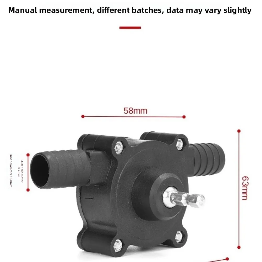 Nuova mini pompa per trapano Design centrifugo autoadescante Pompa autoadescante Pompa manuale portatile multiuso Trasferimento dell'olio