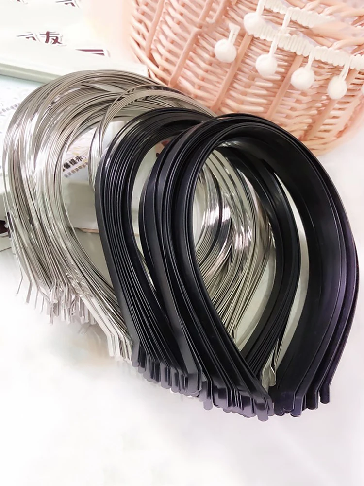 1pcs 3/4/5/6/7mm Width Metal Headband Base Steel Blank Smooth Hair Hoop DIY Hairband Plain Thin Bulk Headbands Jeweley