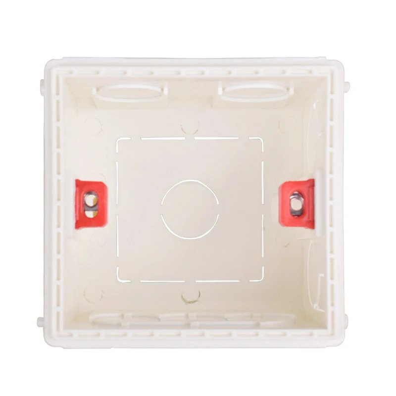 46mm/34mm depth wall switch box wall socket box for plasterboard/drywall/gypsum board 86 BOX PVC wall electrical switch rear box