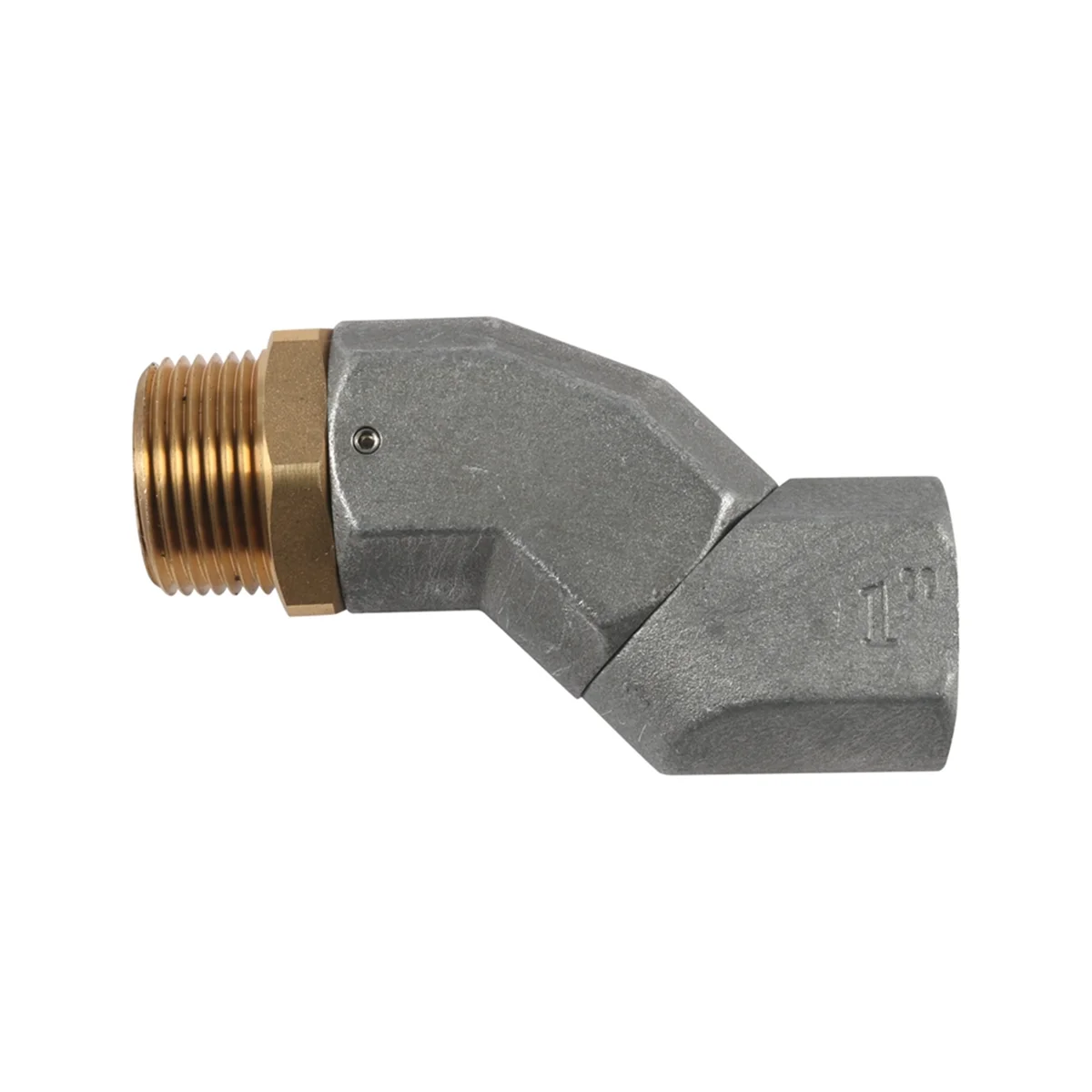 A67F-1Inch NPT Fuel Transfer Hose Swivel 360 Rotating Connector for Fuel Nozzle Multi Plane Swivel 2PCS
