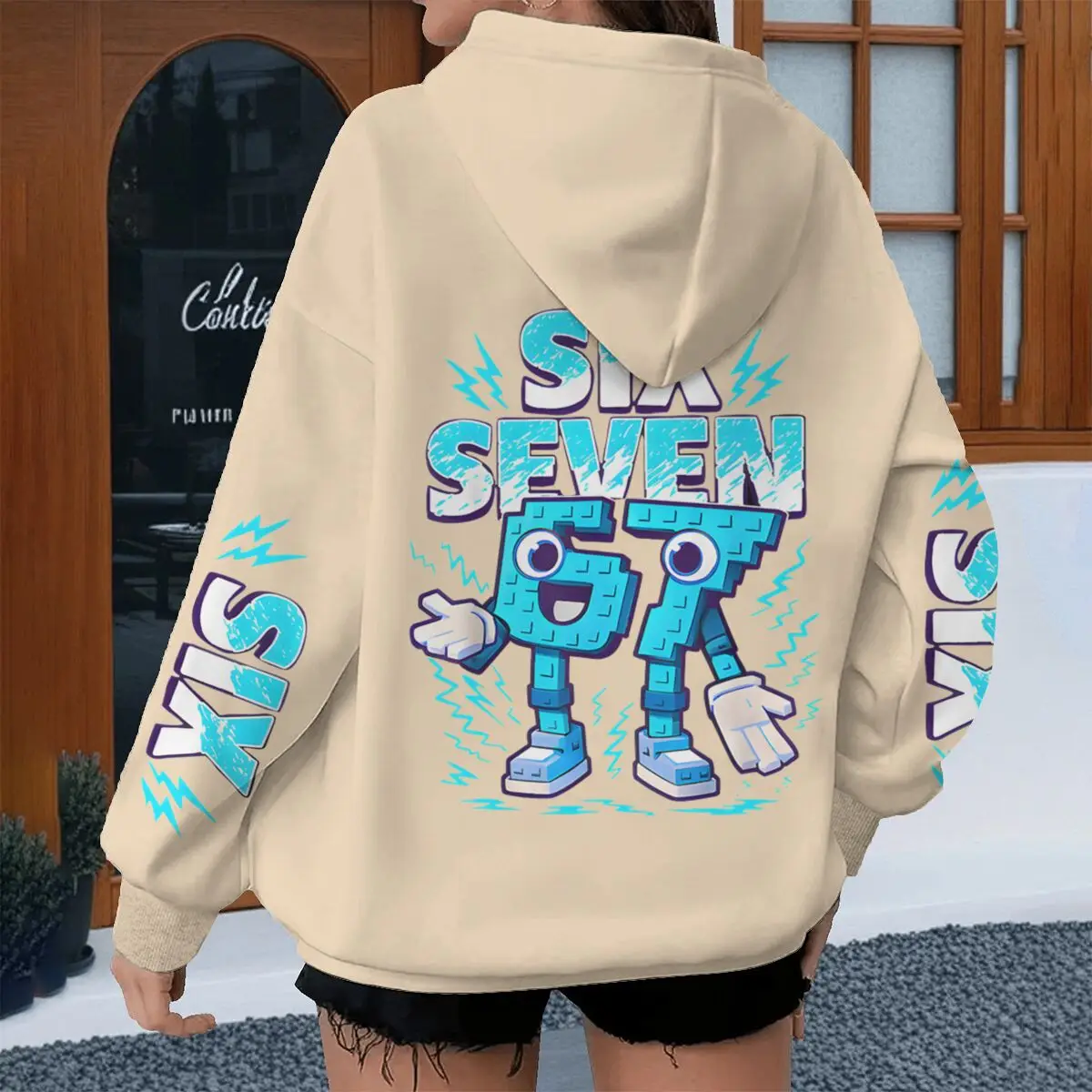 Italian Brainrot Fun Six Seven Graphic Hoodies Sprint Autumn Men Women Streetwear Casual 67 Trend Long Sleeve Couple Hoody