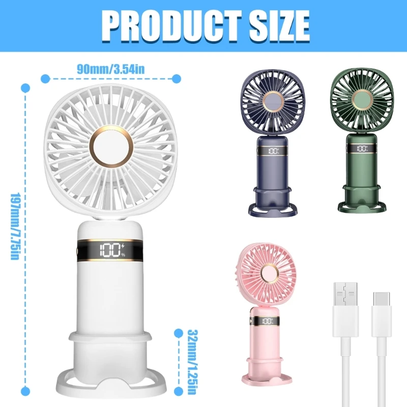 편리한 USB 팬 경량 냉각 팬 캠핑 팬 휴대용 팬 ABS 사무실 팬 책상 팬 일상적인 사용에 적합