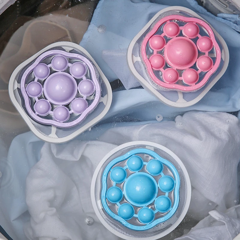 

Reusable Washing Machine Hair Filter Floating Hair Filtering Pet Fur Hair Removal Catcher Mesh Dirty Collection Cleaning Balls